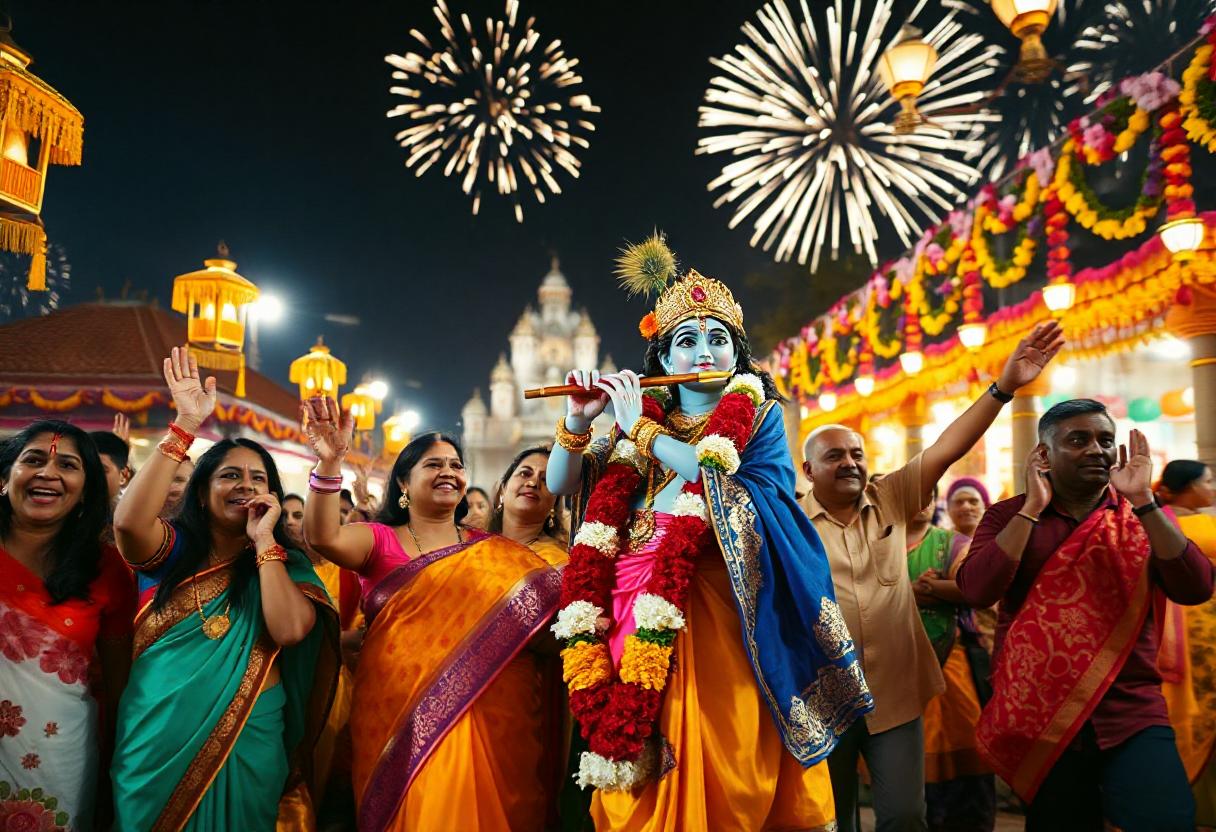 janmashtami krishna celebratin dhaarmi