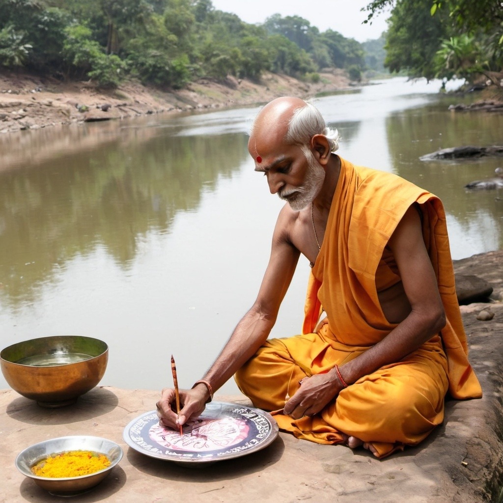 brahman near a river dhaarmi