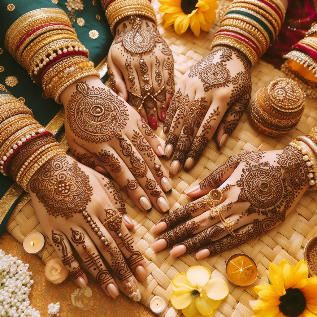 10 different mehndi designs for girls on Karwa Chauth