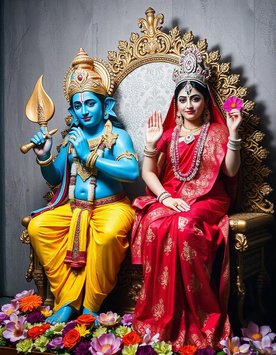 vishnu ji with lakshmi ji